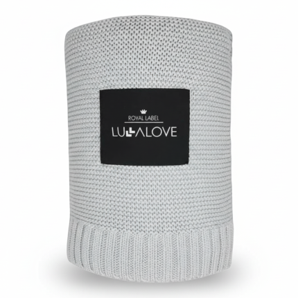 Bambusowy koc 80x100 SZARY Classic / Lullalove