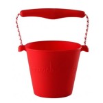 Składane wiaderko do wody i piasku Scrunch Bucket - Czerwony