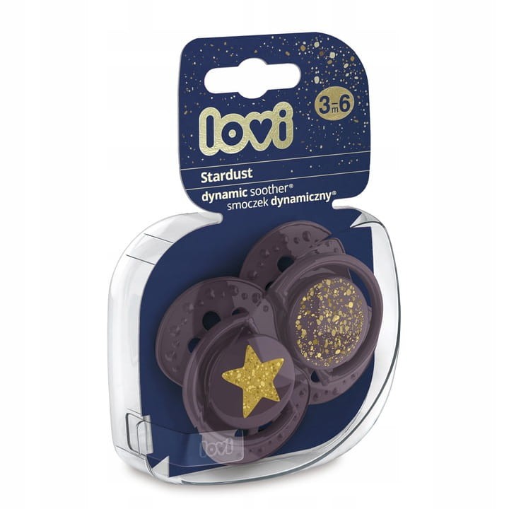 Smoczki STARDUST 2szt VIOLET różne rozmiary / LOVI