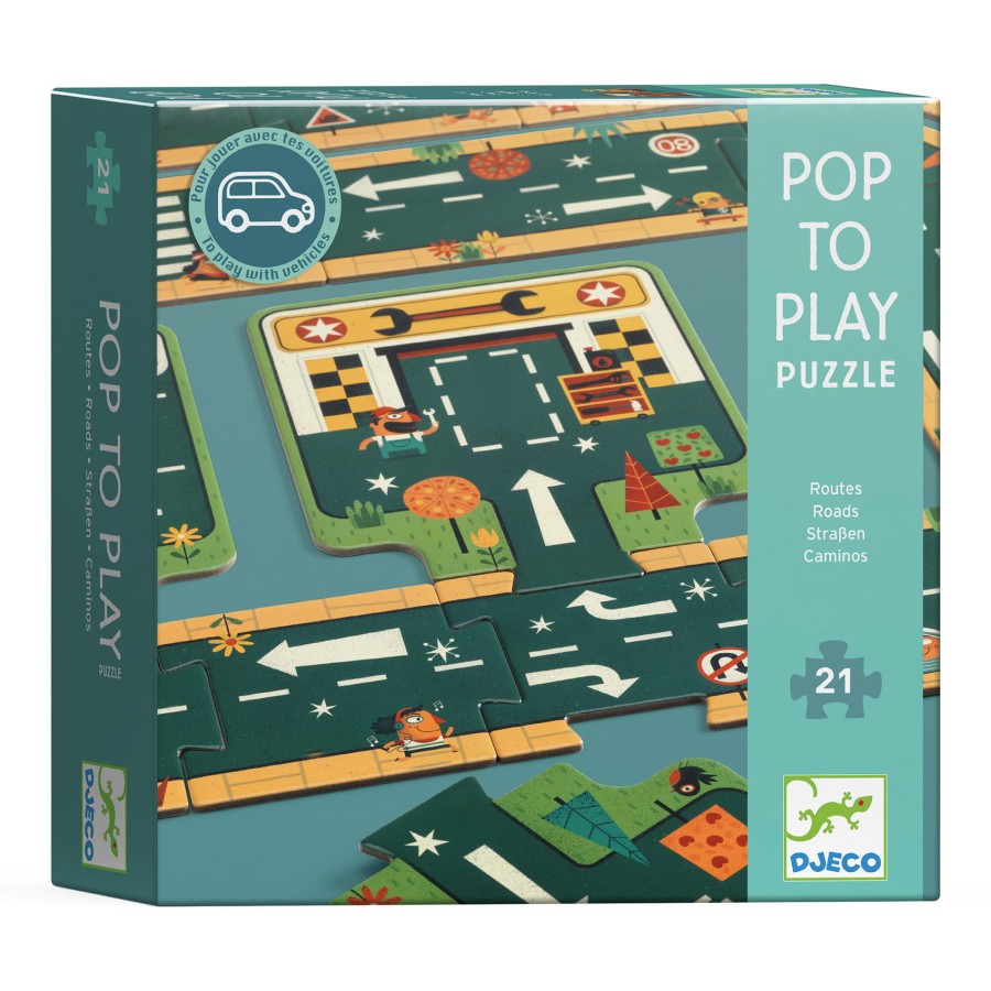 Puzzle kartonowe DROGI / Djeco