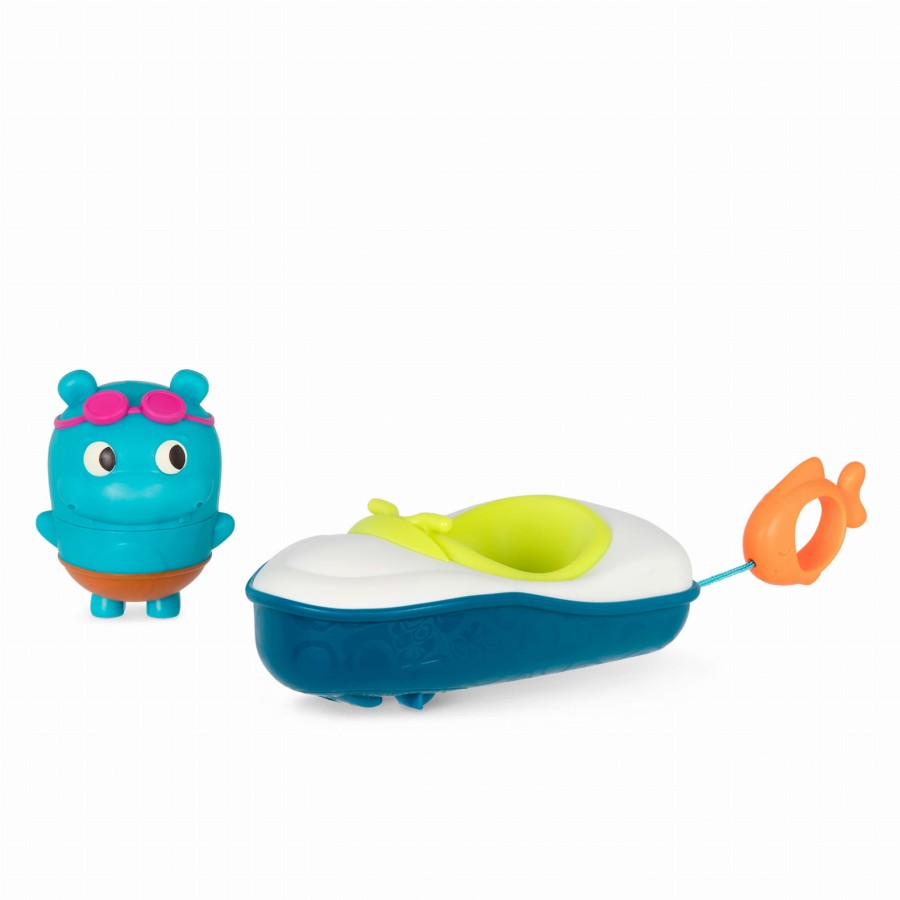 Pull & Go Rider – łódka z napędem i rozkręcaną sikawką / B.Toys