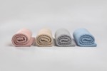 Kocyk ze 100% wełny merino baby blue - premium collection / My Memi