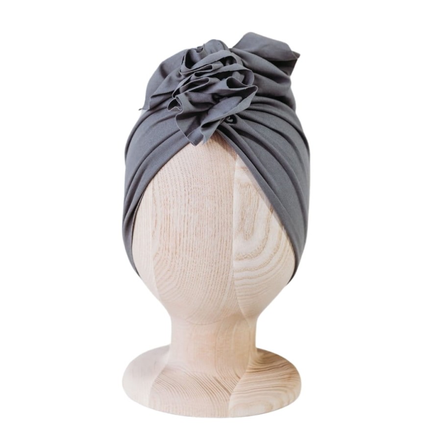 Turban Organic GREY RÓŻNE ROZMIARY / Looks by LUKS