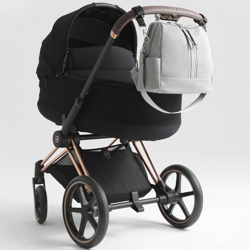 Plecak i torba dla mamy 2w1 MINI cool grey/silver / Joissy