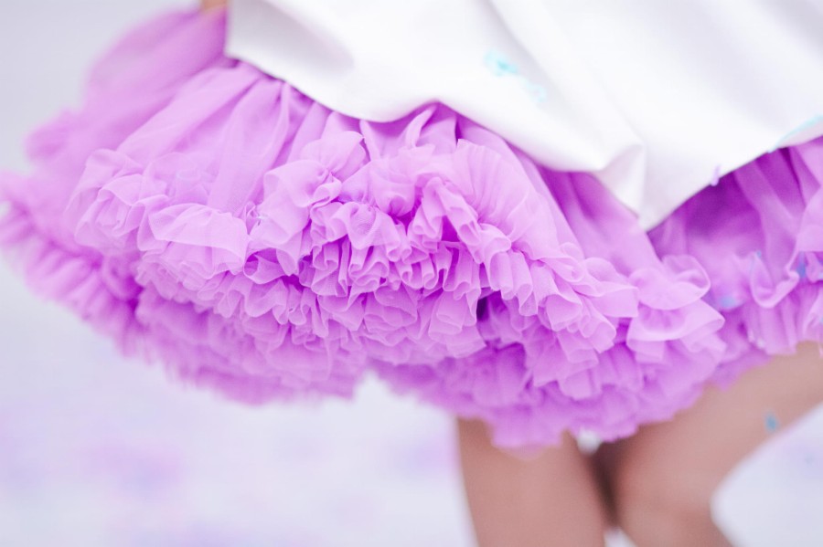 Spódnica Pettiskirt - Orchidea RÓŻNE ROZMIARY / Manufaktura Falbanek