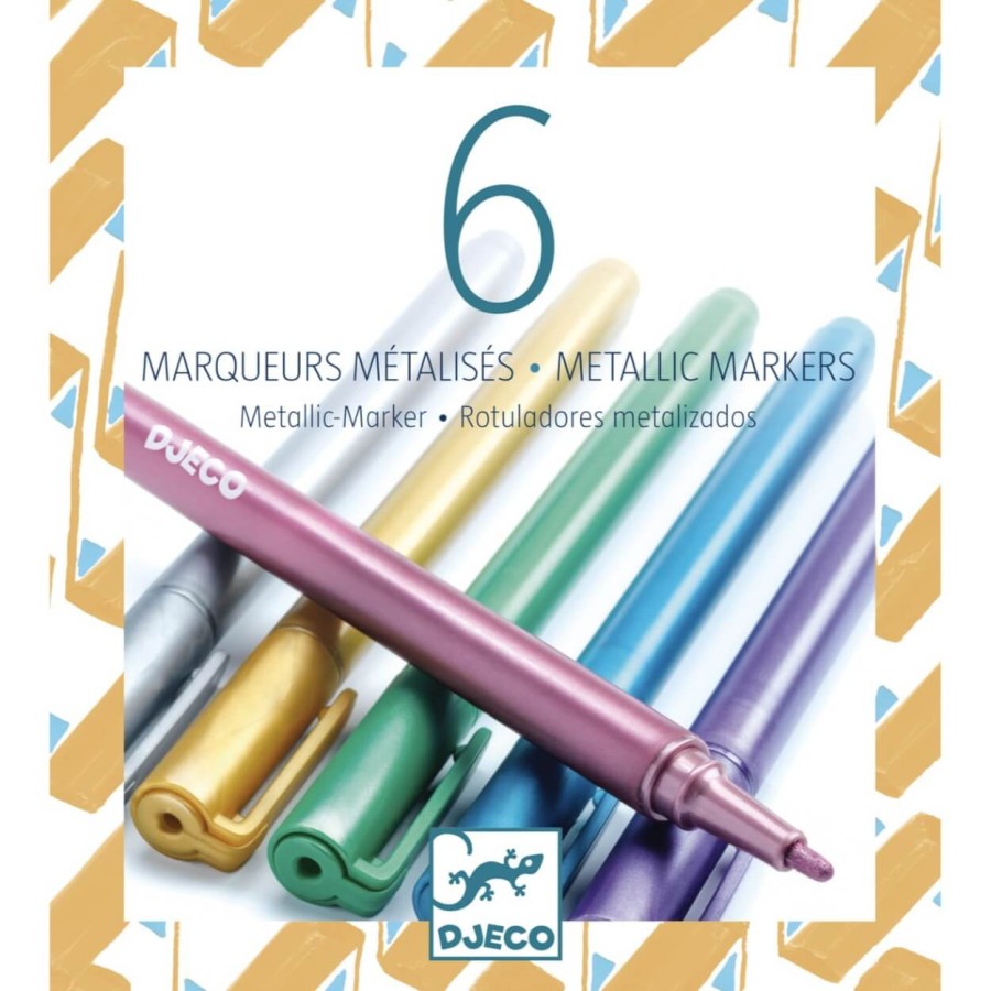 Markery metaliczne - 6 szt. / Djeco