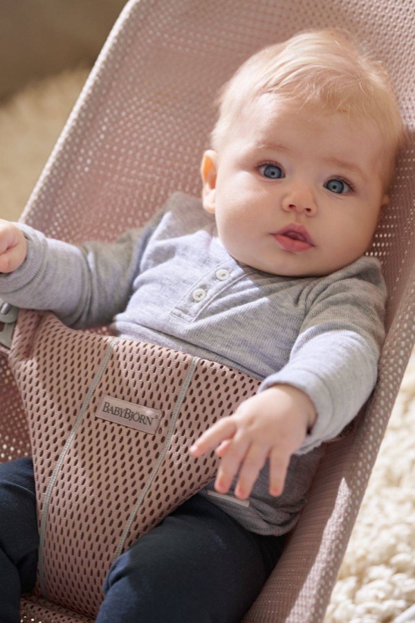 BABYBJORN - leżaczek BLISS MESH, dusty pink