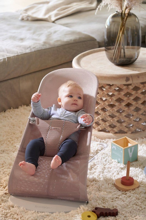 BABYBJORN - leżaczek BLISS MESH, dusty pink