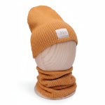 Zimowy komplet dziergany Knitted Mustard / UL&KA