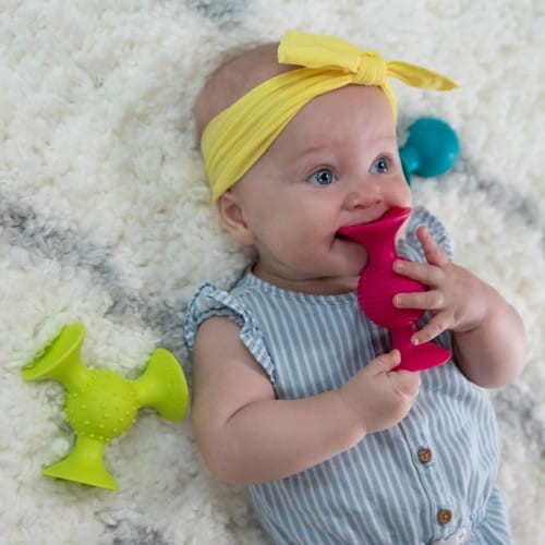 Bobo Przyssawki. 3 Grzechotki. PipSquigz. / Fat Brain Toys