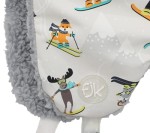 Czapka dziecięca zimowa wodoodporna Narciarze, rozmiary / FlapJack