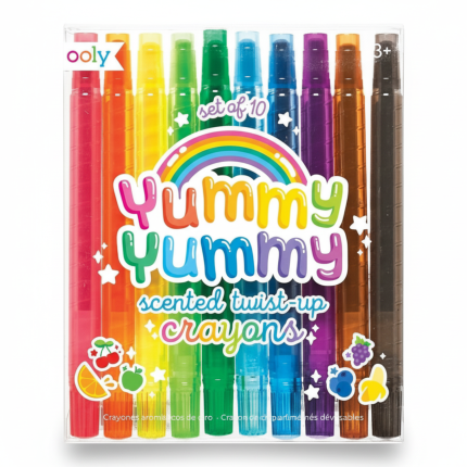 Pachnące kredki świecowe wykręcane 10szt. Yummy Yummy / Ooly 133-092