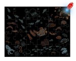 Świecące puzzle z mini-lampką UV Ocean 24 elementy 3+ / Janod