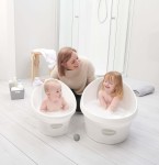 Wanienka Shnuggle Toddler z piankowym oparciem white and grey /Shnuggle