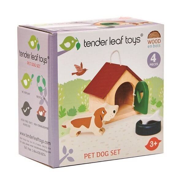 Drewniane figurki do zabawy - pieski /Tender Leaf Toys