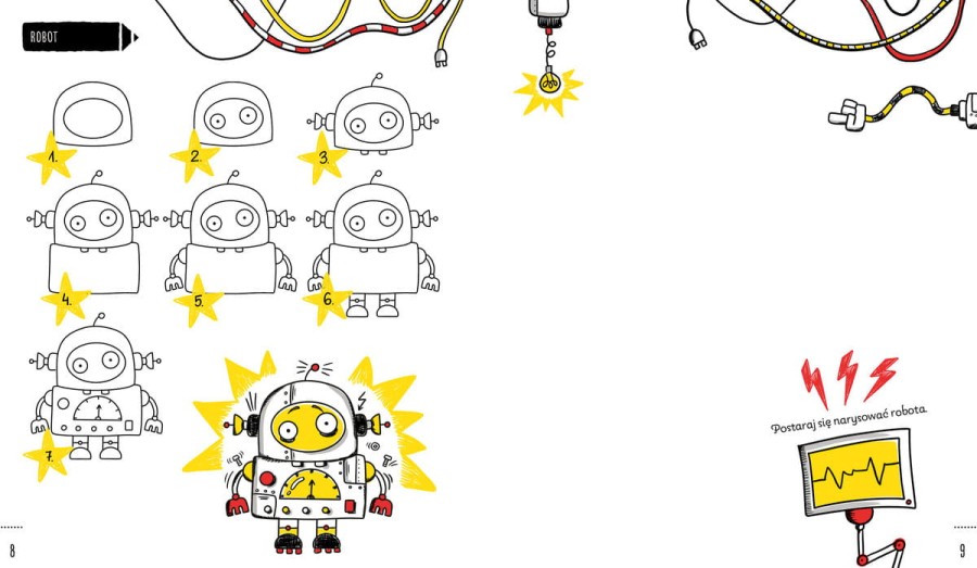 Rysowanie krok po kroku. Smoki, roboty i inne różności / Wydawnictwo Wilga