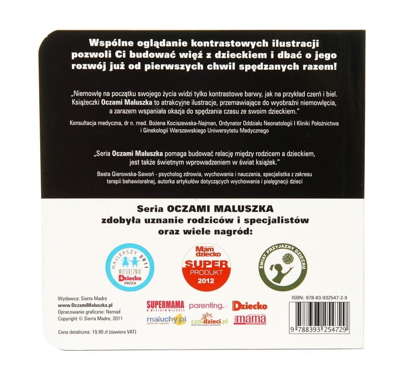 Oczami Maluszka kontrastowa książeczka Sztućce / Sierra Madre