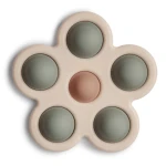 Kwiatek Press Toy - dried thyme, natural, sand / Mushie