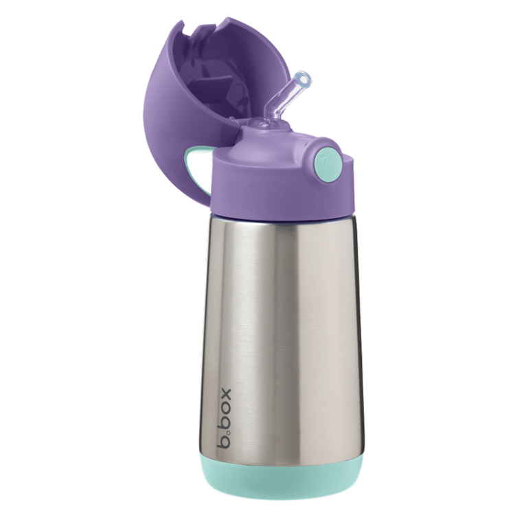 Termobutelka ze słomką LILAC POP 350 ml / b.box