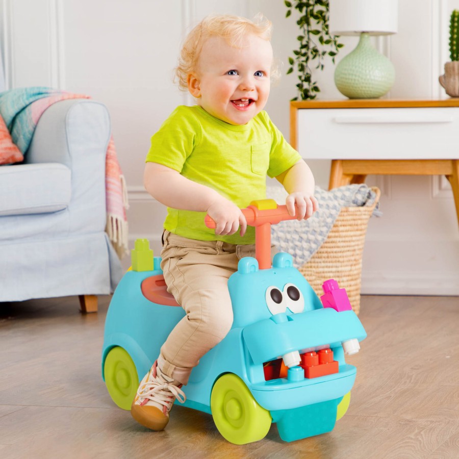 Locbloc Hippo Ride-On with Blocks – JEŹDZIK-HIPCIO z klockami / B.Toys