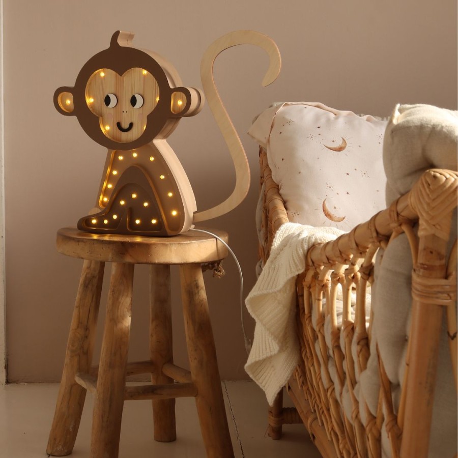 Lampa Little Lights Małpka JUNGLE BROWN / Little Lights