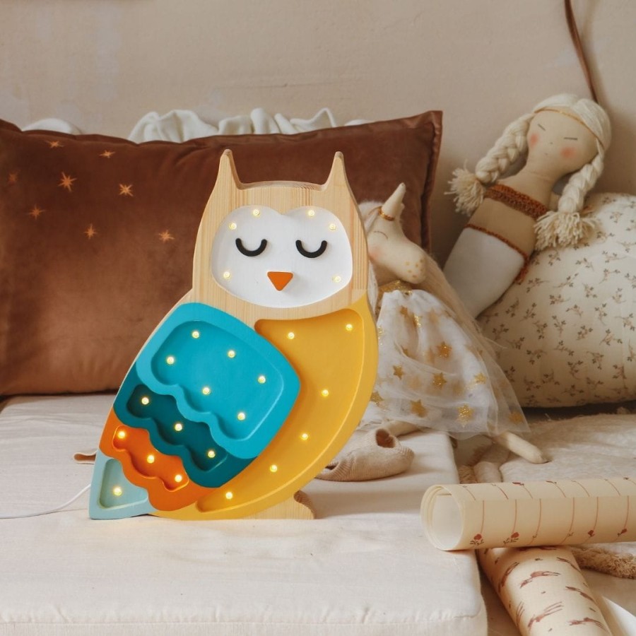 Lampa Little Lights Sowa MUSTARD / Little Lights