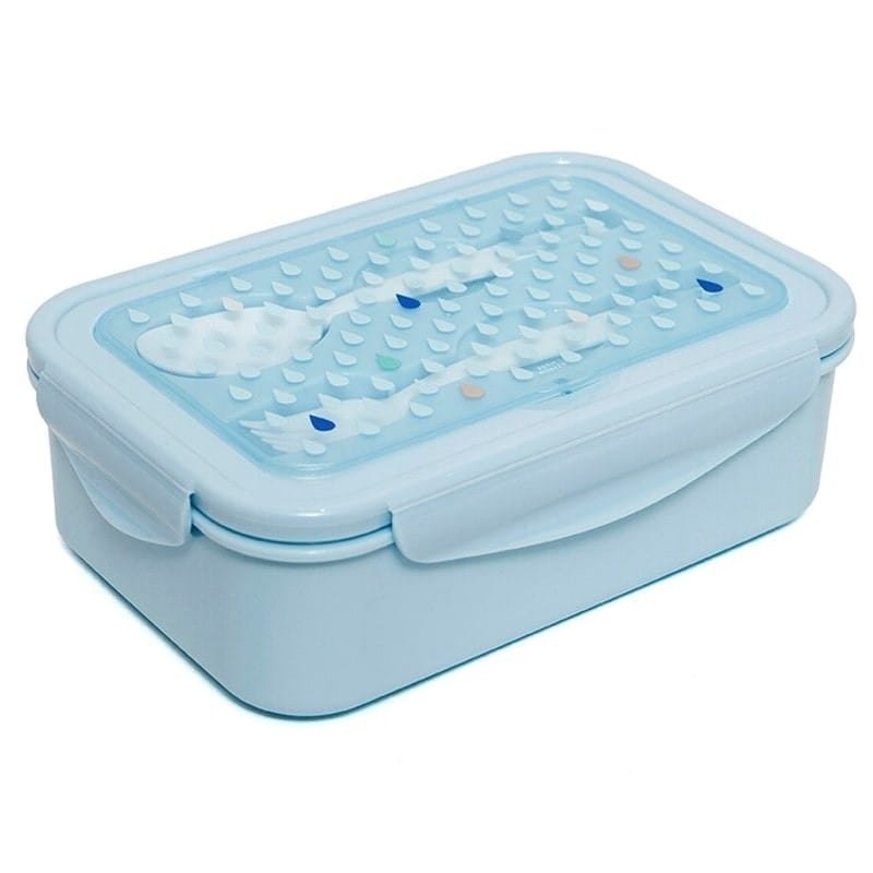 Śniadaniówka Lunchbox BENTO ze sztućcami Krople nieba / Petit Monkey