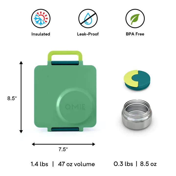 OMIEBOX lunch box z termosem, Meadow / OMIE