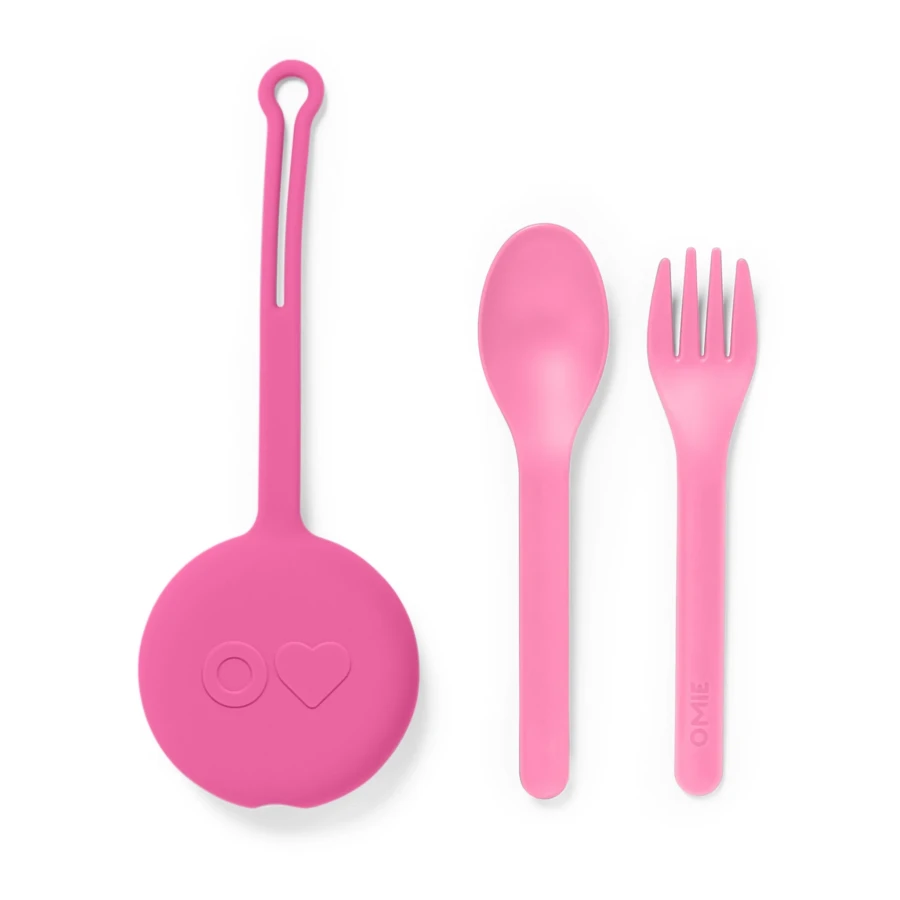 OMIEPOD zawieszka - pokrowiec ze sztućcami, Bubble Gum / OMIE