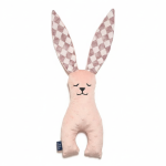 Zabawka Królik 23cm - POWDER PINK, PRINCESS CHESSBOARD / La Millou