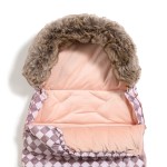 Zimowy śpiworek ASPEN WINTERPROOF COMBO - PRINCESS CHESSBOARD, POWDER PINK / La Millou