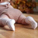 Antypoślizgowe skarpetki do nauki chodzenia BAMBOO Soft Pink / GoBabyGo
