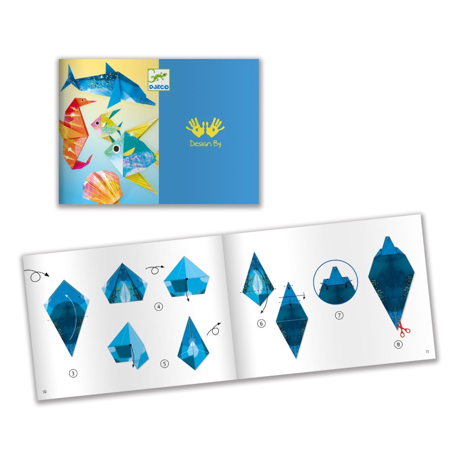 Origami MORSKIE ZWIERZĘTA (metaliczne) / Djeco DJ08755