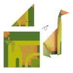 Origami DINOZAURY zestaw 24 szt. / Djeco DJ08758