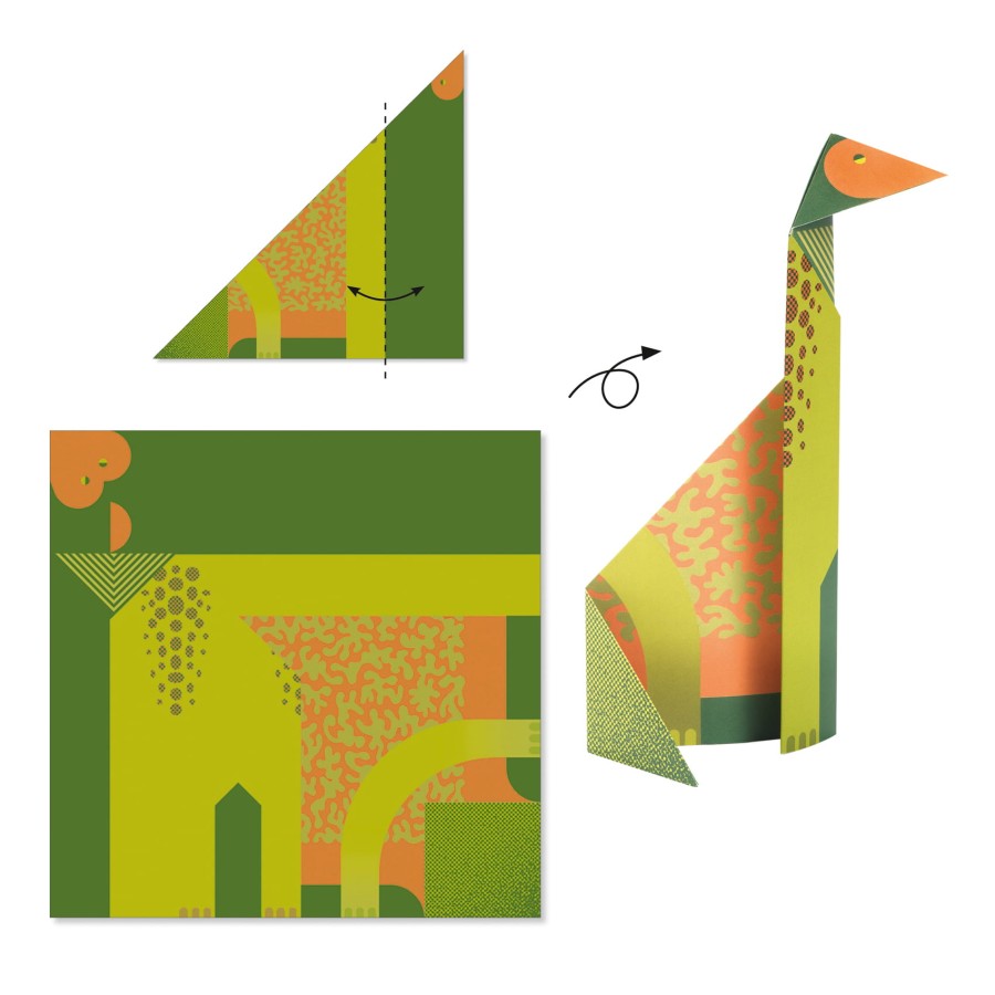 Origami DINOZAURY zestaw 24 szt. / Djeco DJ08758