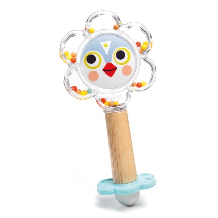 Grzechotka z lusterkiem BABY FLOWER / Djeco DJ06118