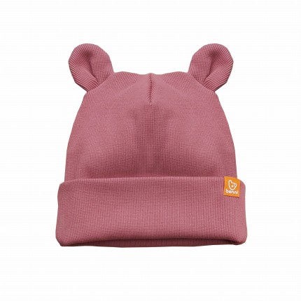 Czapka Puchatka - róż indyjski / Benni
