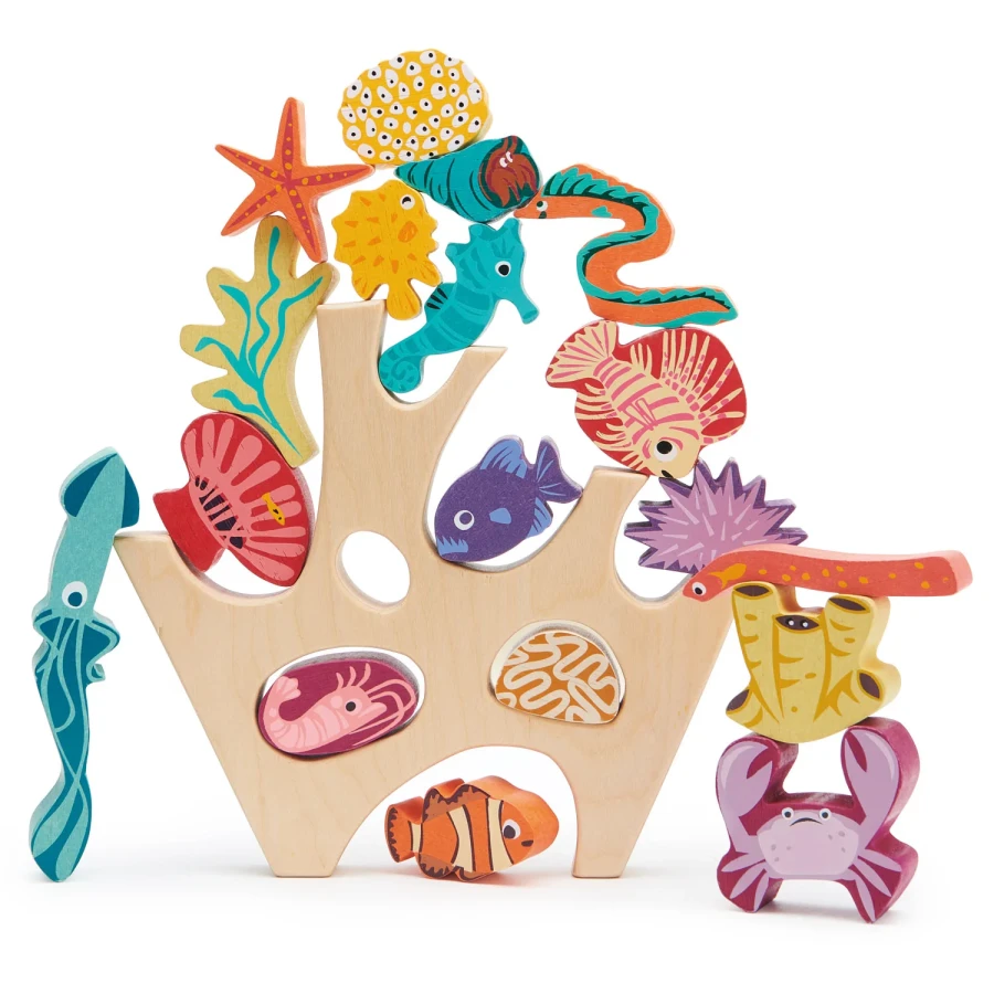 Drewniana gra zręcznościowa - Mieszkańcy rafy / Tender Leaf Toys
