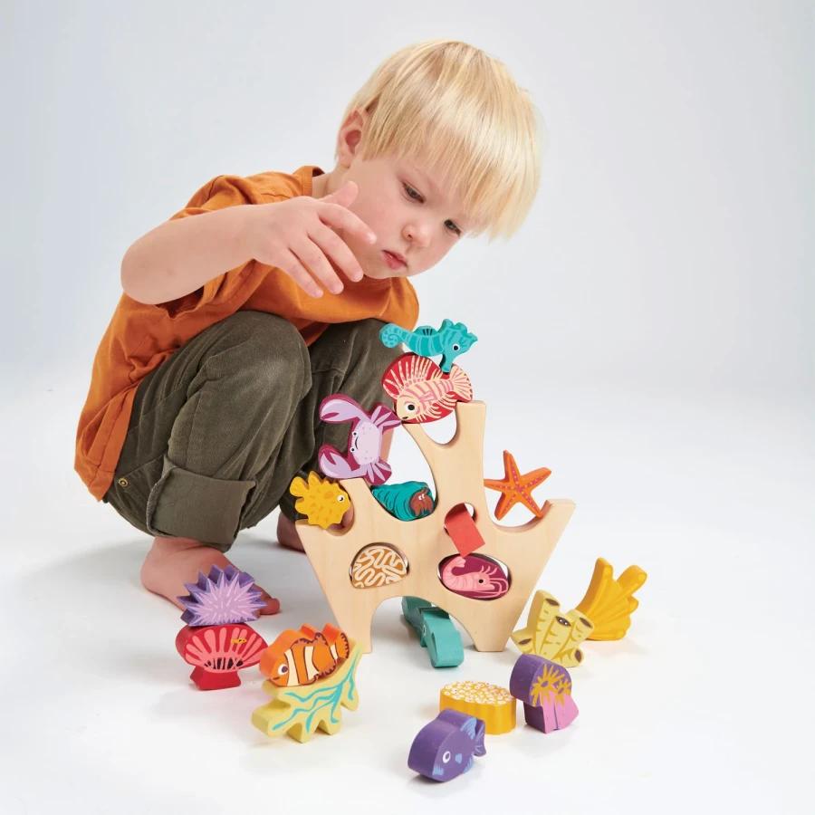 Drewniana gra zręcznościowa - Mieszkańcy rafy / Tender Leaf Toys