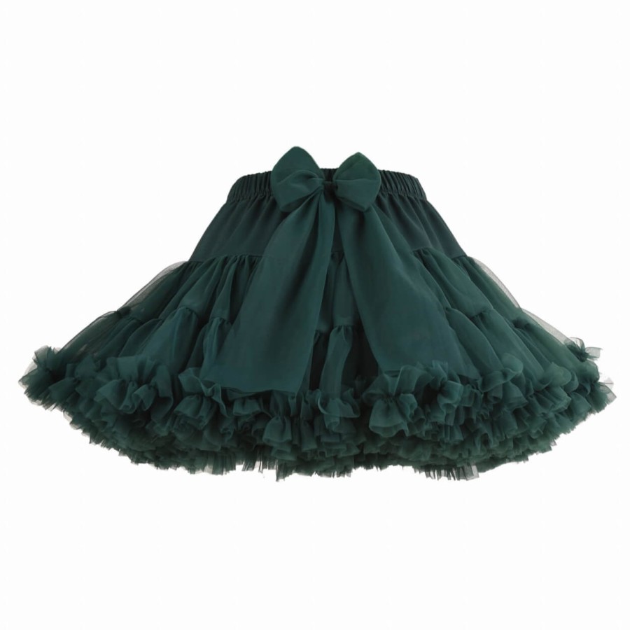 Spódnica Pettiskirt - Szmaragd RÓŻNE ROZMIARY / Manufaktura Falbanek