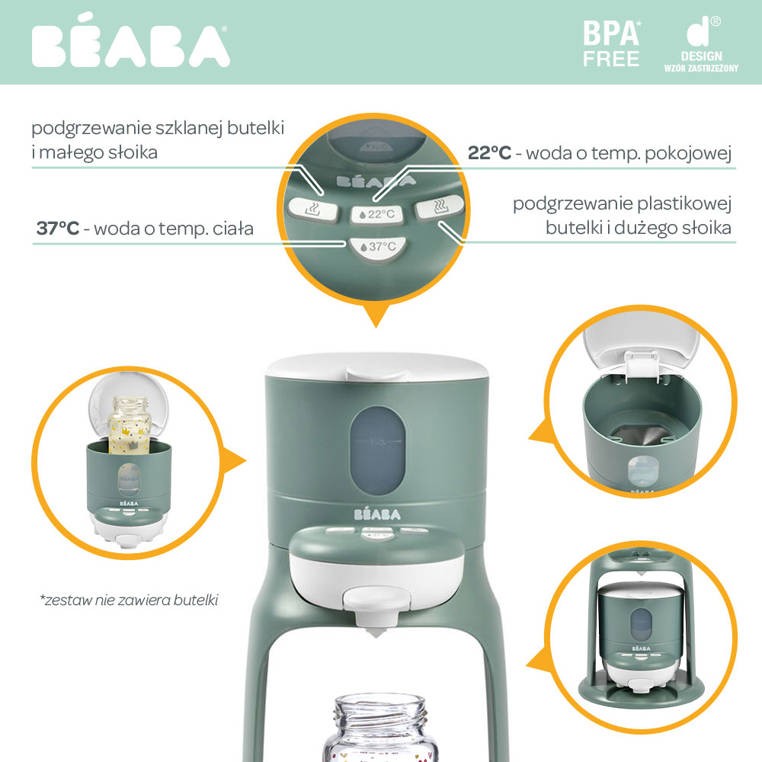 Ekspres do mleka 2w1 Eucalyptus Bib'expresso® / Beaba