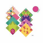 Origami TROPIKI (neonowe) / Djeco DJ08754