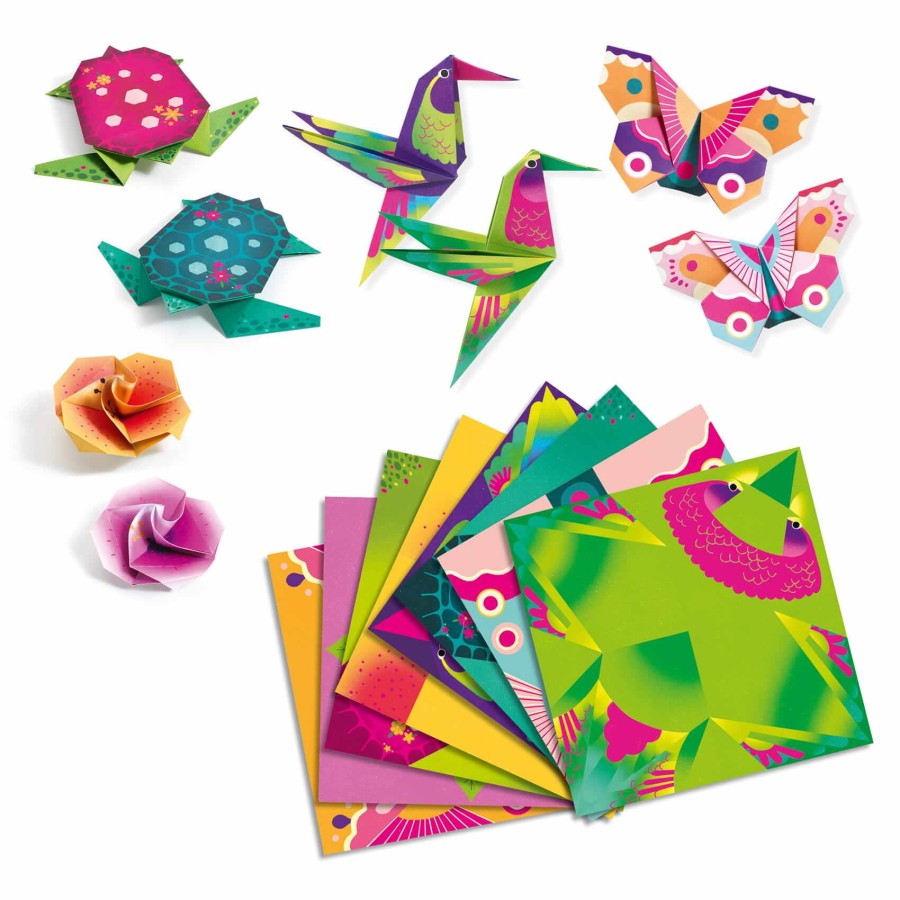 Origami TROPIKI (neonowe) / Djeco DJ08754