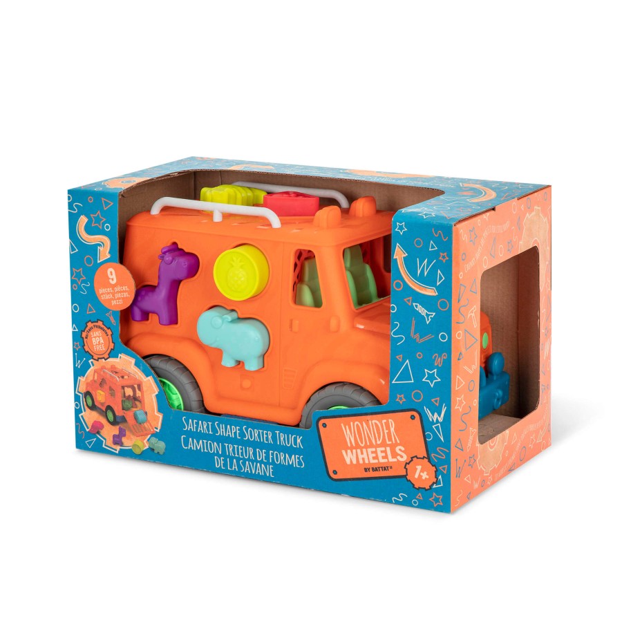 Ciężarówka Safari z klockami sorterami – Safari Shape Sorter Truck / Wonder Wheels