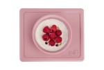Silikonowa miseczka z podkładką 2w1 Mini Bowl pastelowy róż / EZPZ