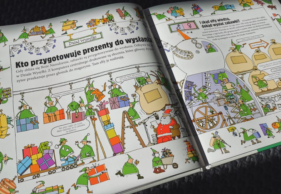 Jak pracuje Święty Mikołaj / Tekturka