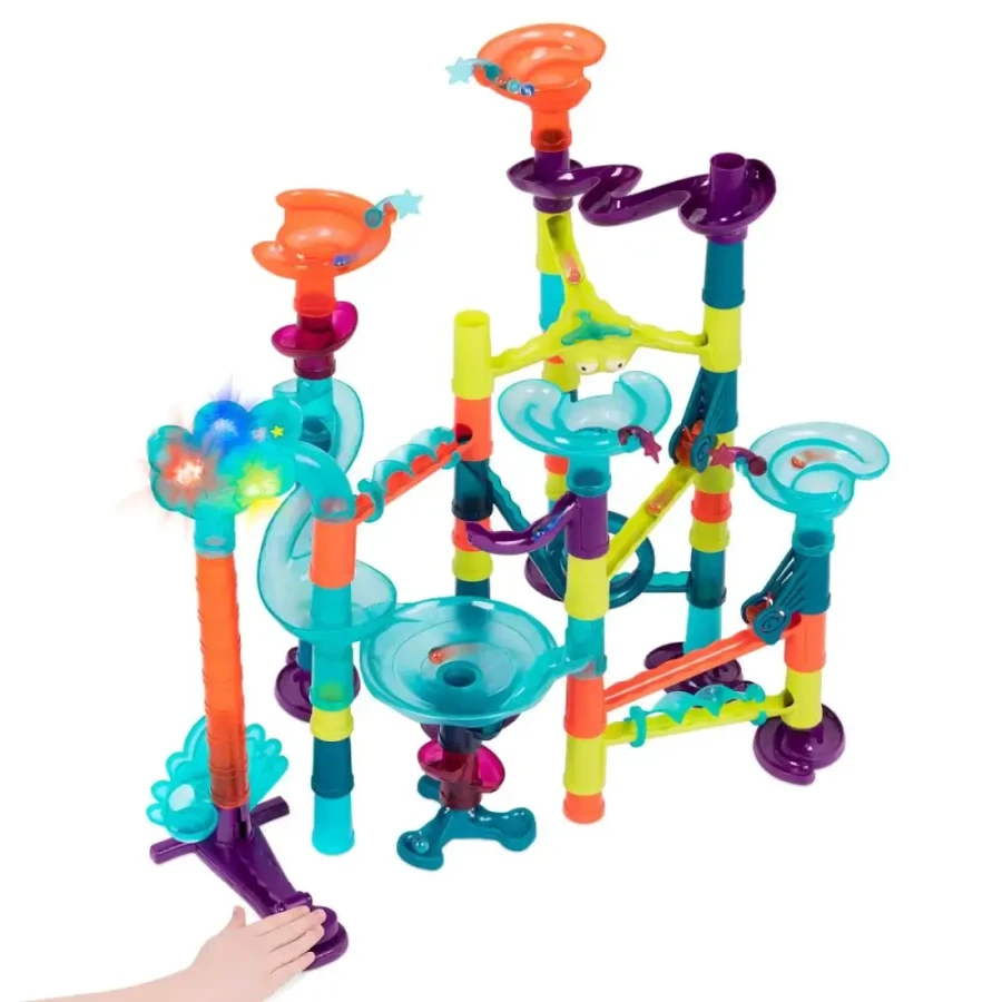 Interaktywny kulodrom ze światłem Marble-Palooza, wersja Deluxe / B.Toys
