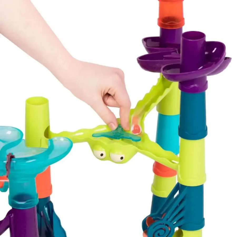 Interaktywny kulodrom ze światłem Marble-Palooza, wersja Deluxe / B.Toys