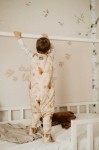 Dwustronny śpiworek z nóżkami Bohemian Sand - Bohemian Botanic / Sleepee