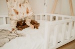 Dwustronny śpiworek z nóżkami Bohemian Sand - Bohemian Botanic / Sleepee